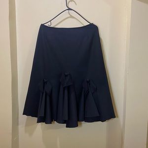 Jon by Teri Jon Wool Trumpet Skirt